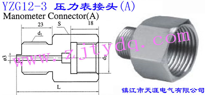 YZG12-3 ���������^(A)Manometer Connector A